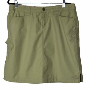 Kuhl Green A-Line Skirt with Lightweight Fabric size 14